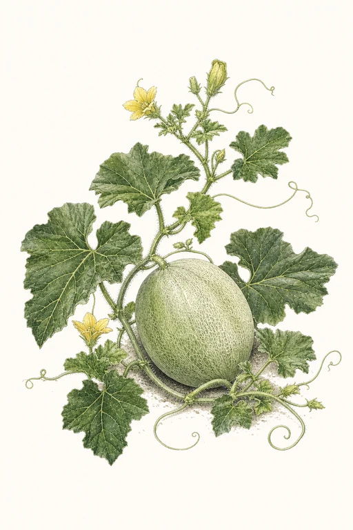 Botanical illustration of Green Machine