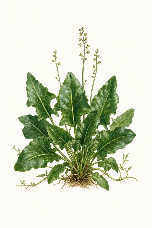 Botanical illustration of Common Sorrel