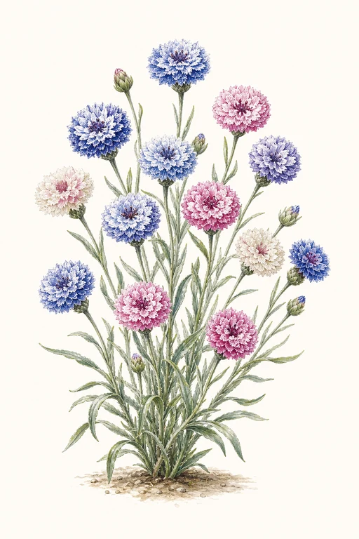 Botanical illustration of Frosted Queen Mix