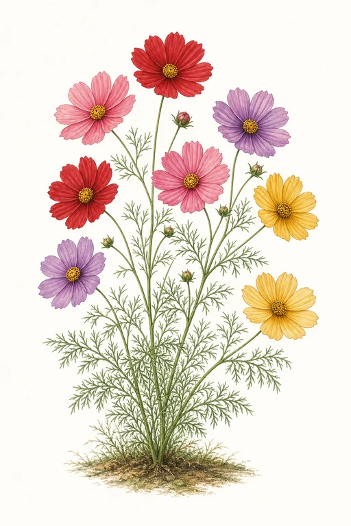 Botanical illustration of Sensation Mixed
