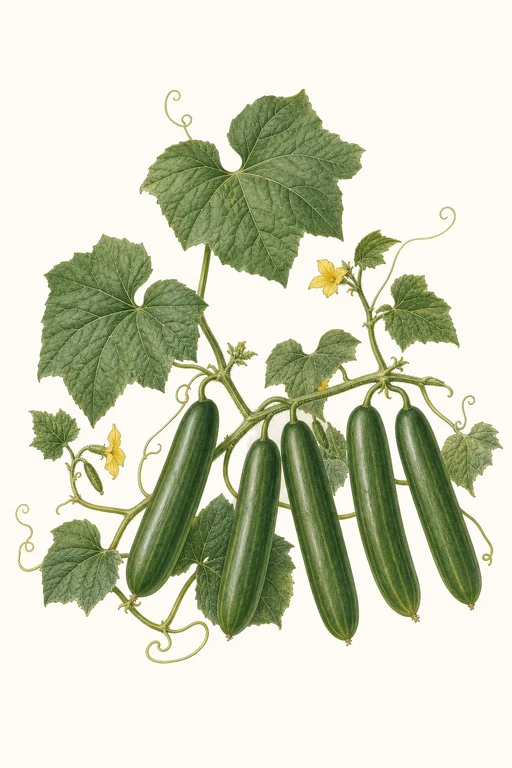 Botanical illustration of Tasty Green