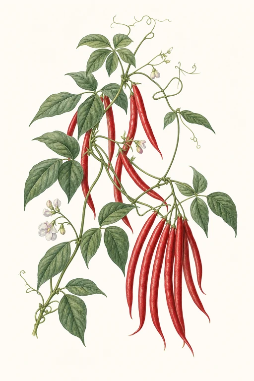 Botanical illustration of Red Dragon