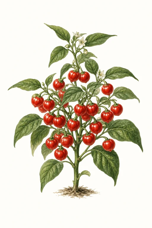 Botanical illustration of Bonnie Original Sweet Cherry
