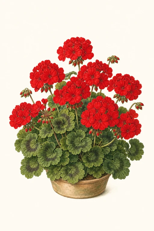 Botanical illustration of Ringo 2000 Scarlet Red