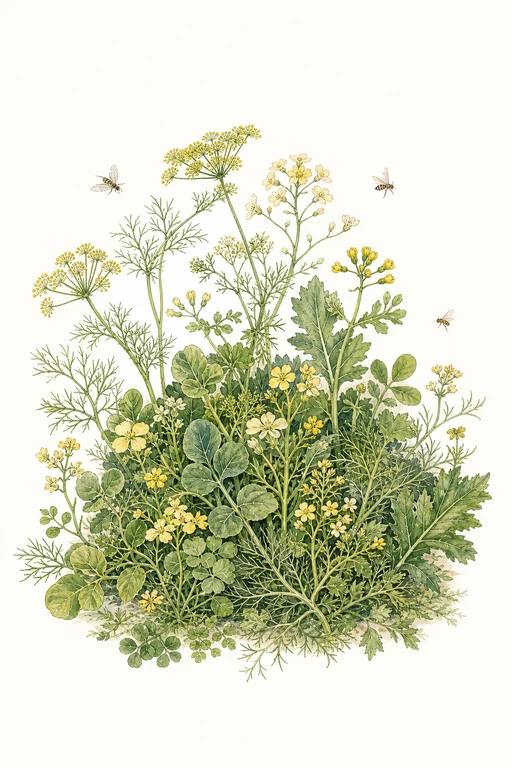 Botanical illustration of Good Bug Blend