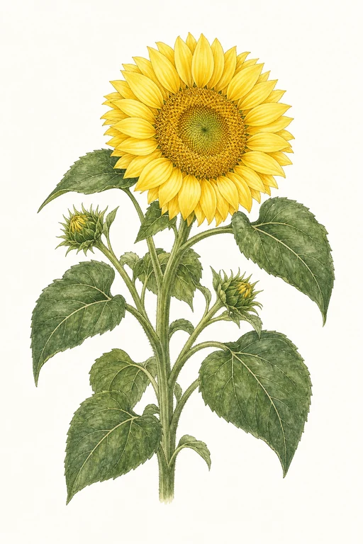 Botanical illustration of Lemon Queen
