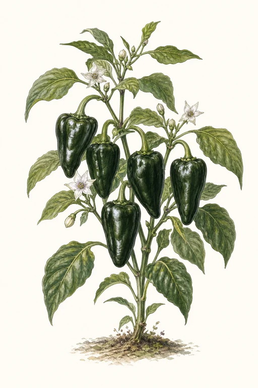 Botanical illustration of El Jefe