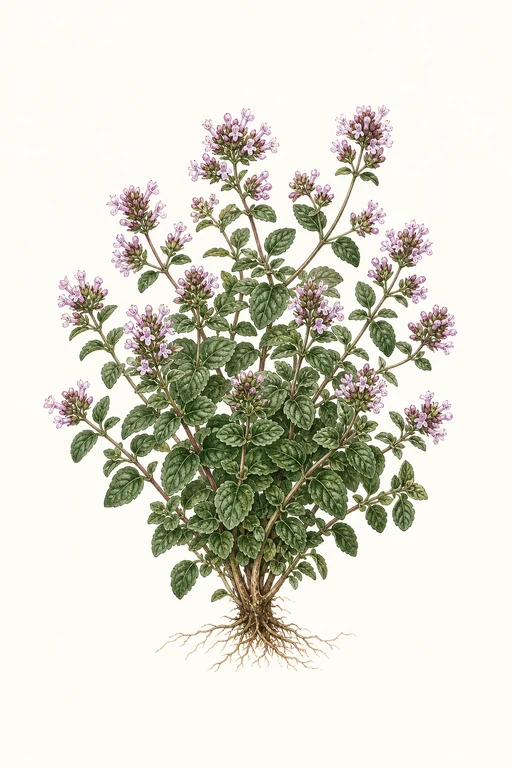 Botanical illustration of Hot And Spicy Oregano