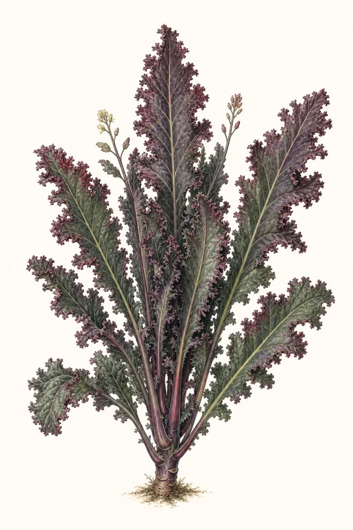 Botanical illustration of Red Russian
