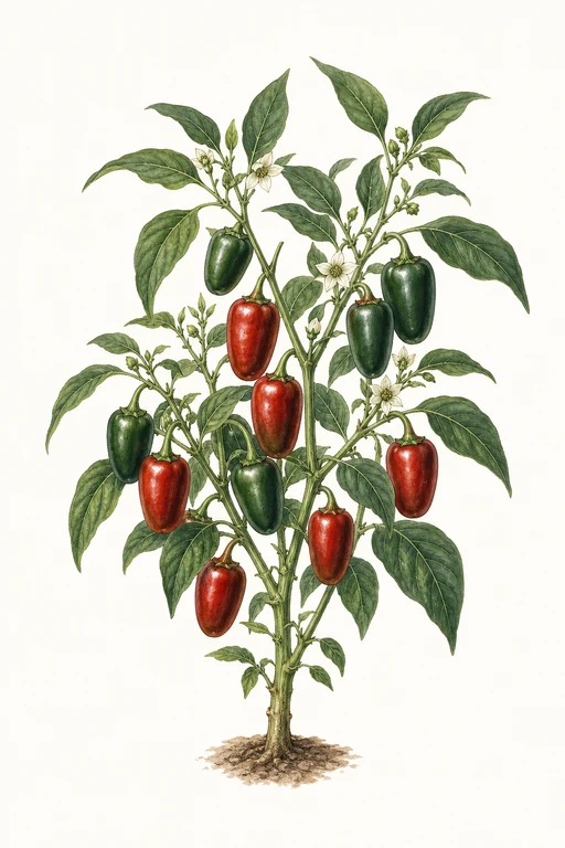 Botanical illustration of NuMex Pinata