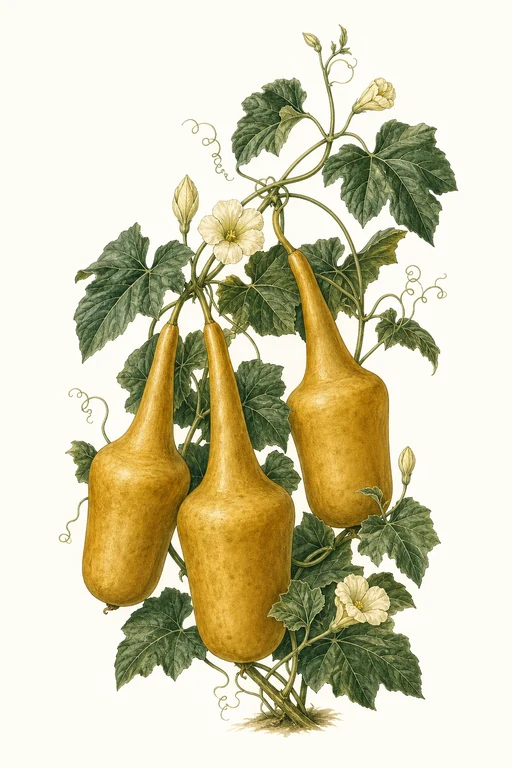 Botanical illustration of Mayan Drums