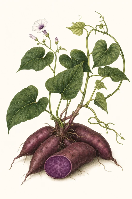 Botanical illustration of All Purple