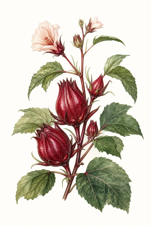 Botanical illustration of Florida Cranberry