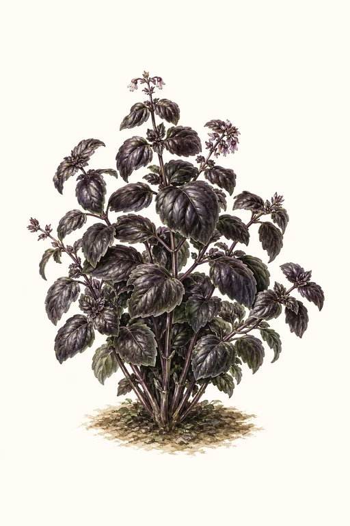 Botanical illustration of Genovese Nero