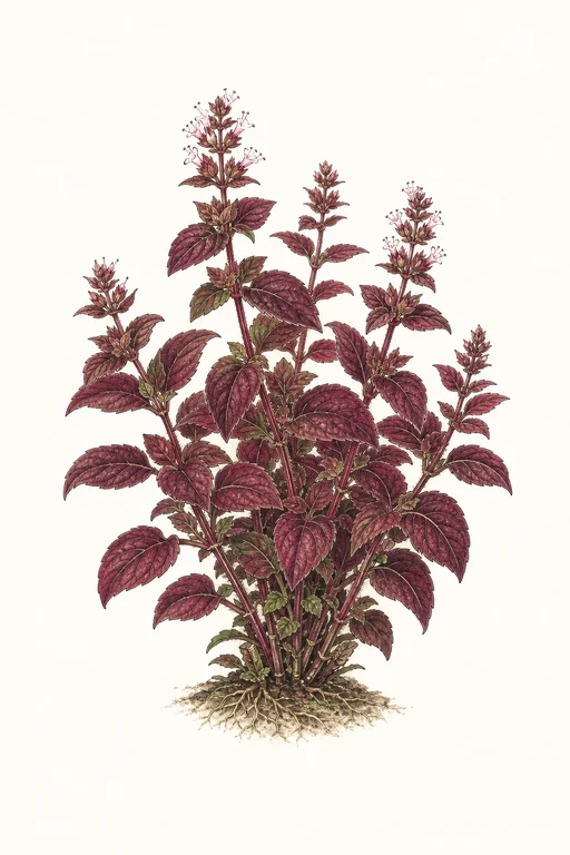 Botanical illustration of Holy Red
