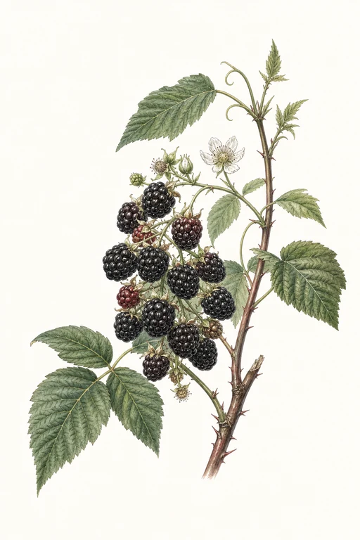 Botanical illustration of Bristol Black