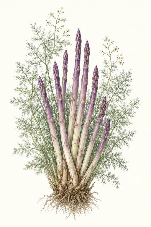Botanical illustration of Violetto D'Albenga