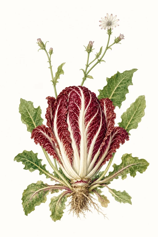Botanical illustration of Grumolo Rosso