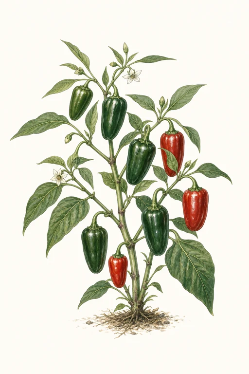 Botanical illustration of Fuego