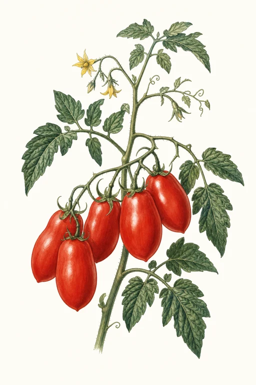 Botanical illustration of Roma