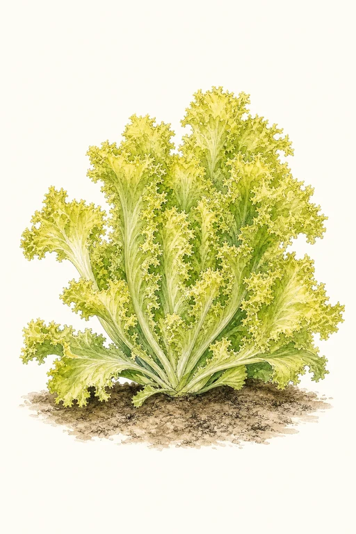 Botanical illustration of Lollo Blondo