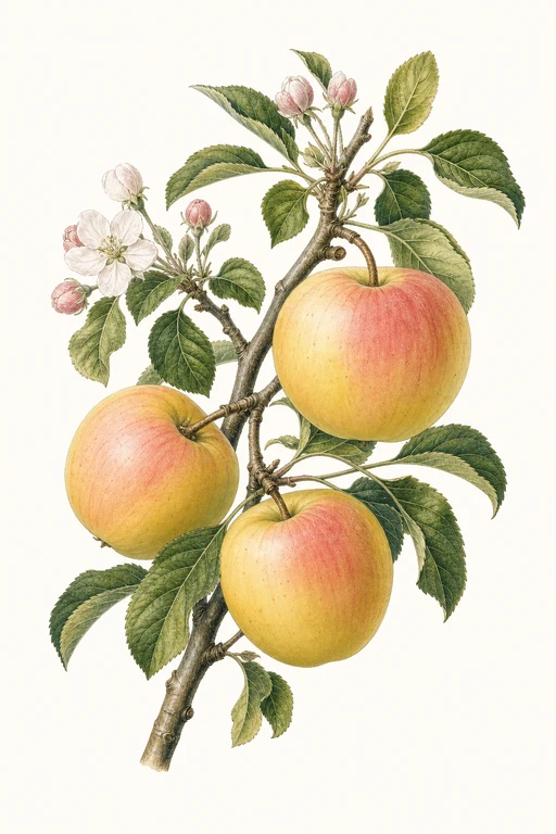 Botanical illustration of Cripps Pink