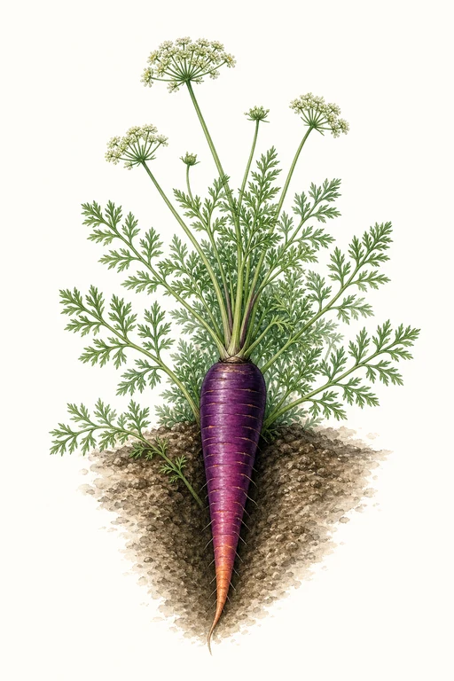 Botanical illustration of Cosmic Purple