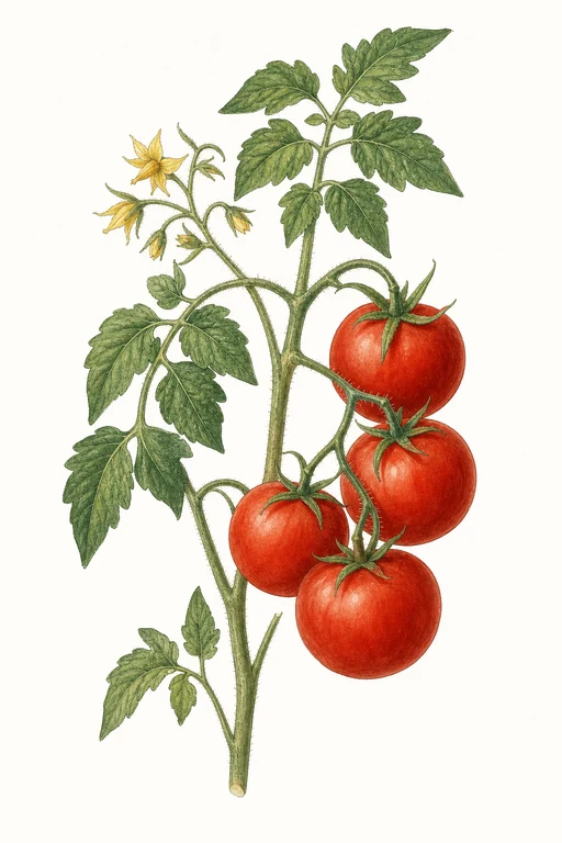 Botanical illustration of Red Burgermaster