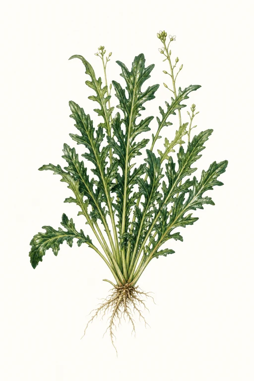 Botanical illustration of Wasabi