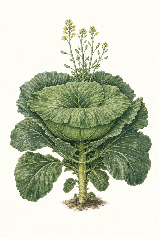 Botanical illustration of Giant Flat Dutch