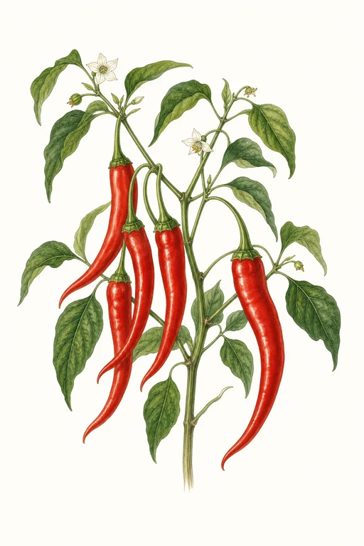 Botanical illustration of Sigaretta Di Bergamo