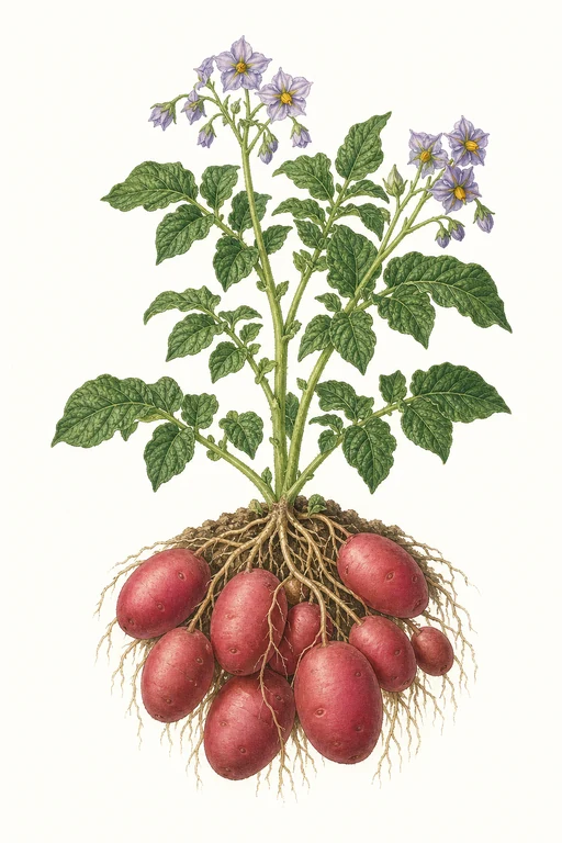 Botanical illustration of Red Norland