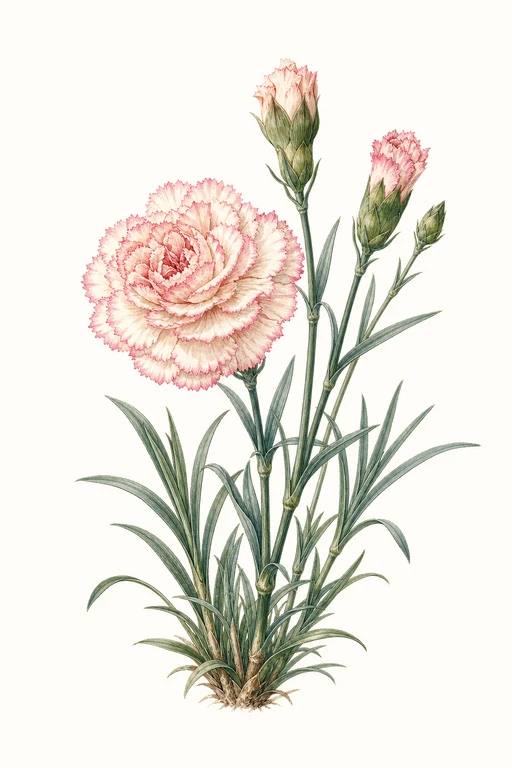 Botanical illustration of La France
