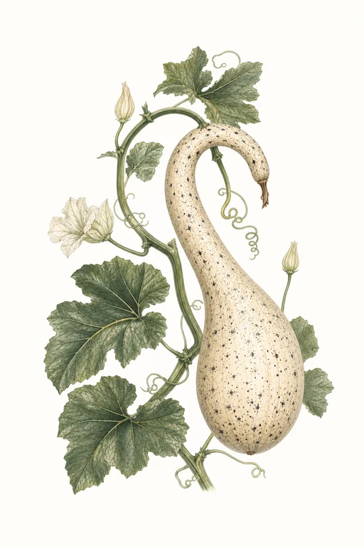 Botanical illustration of Speckled Swan