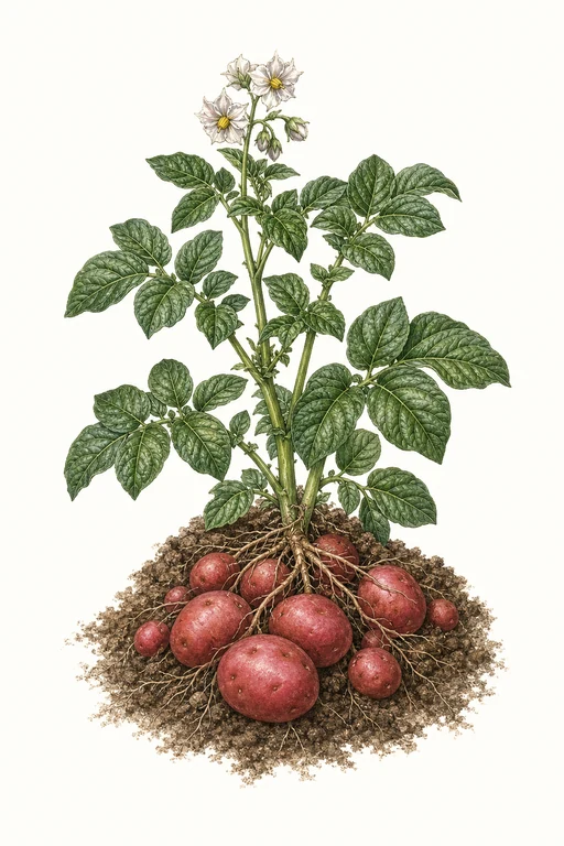Botanical illustration of Norland Red