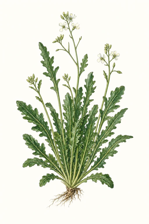 Botanical illustration of Roquette
