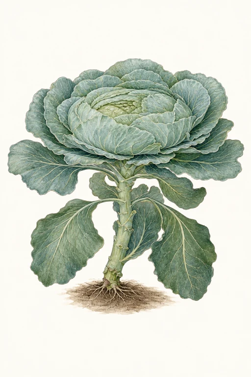 Botanical illustration of Flat Dutch