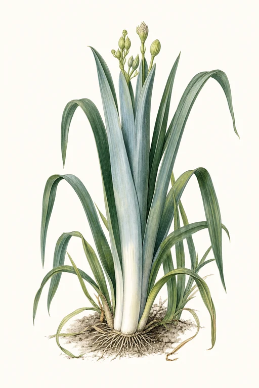 Botanical illustration of Blue Solaise