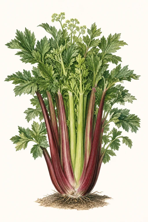 Botanical illustration of Giant Red Reselection