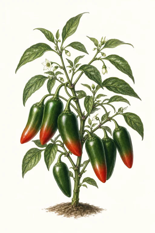 Botanical illustration of Mucho Nacho