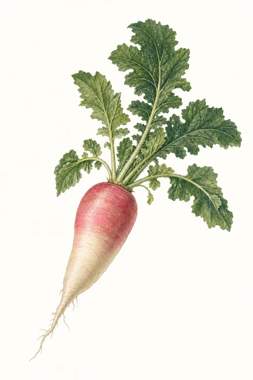 Botanical illustration of China Rose