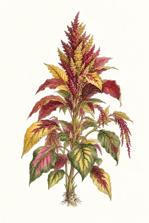 Botanical illustration of Joseph's Coat