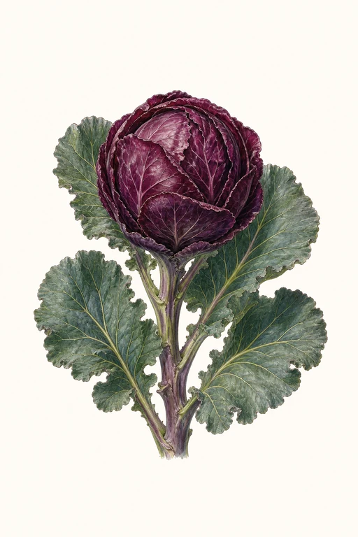 Botanical illustration of Ruby Perfection