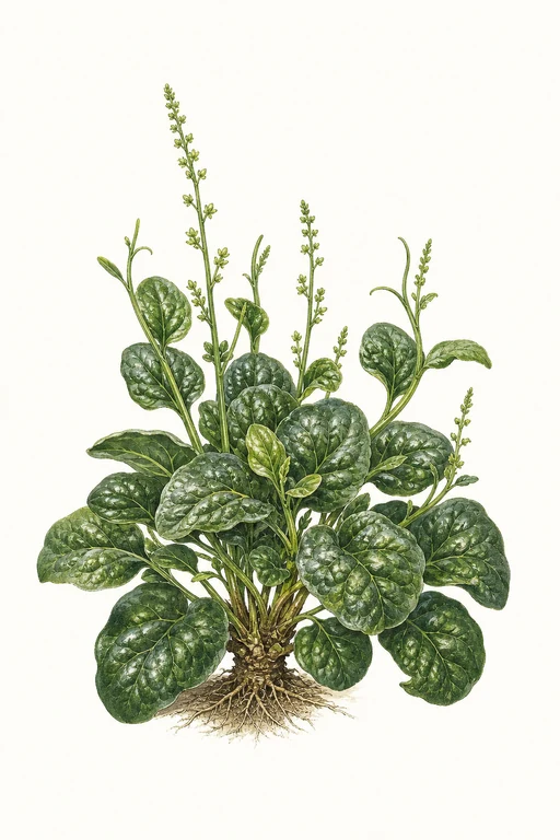 Botanical illustration of Perpetual Spinach