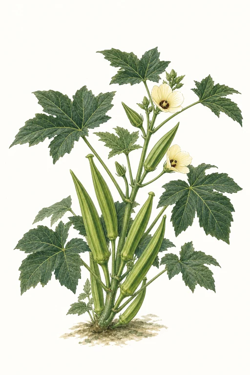 Botanical illustration of Green Fingers