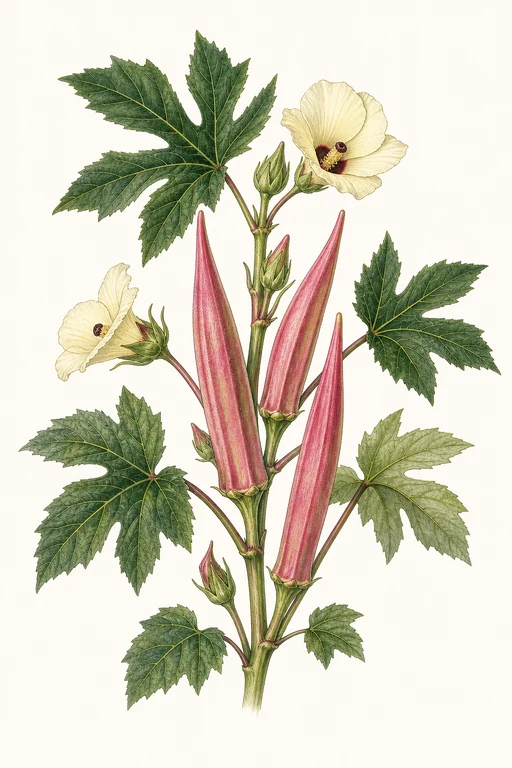 Botanical illustration of Okinawa Pink