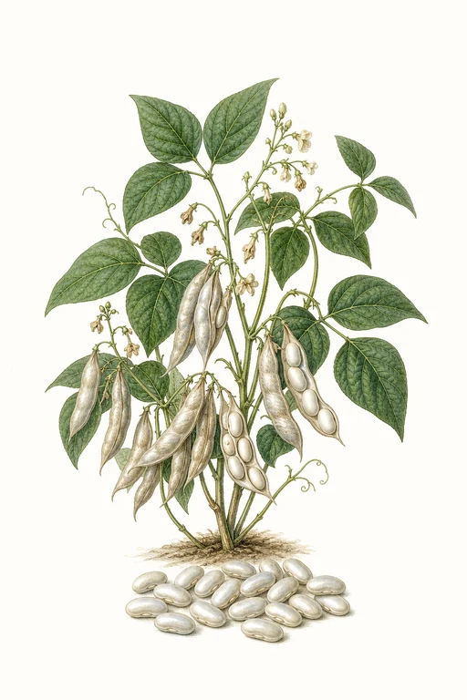 Botanical illustration of Silver Cloud