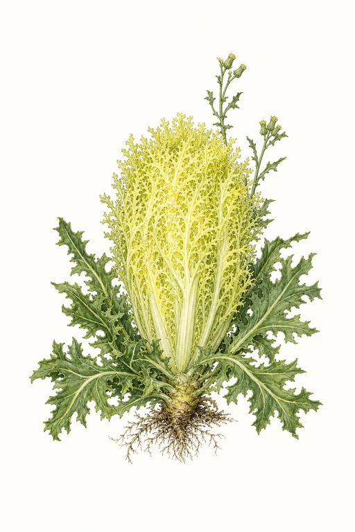 Botanical illustration of Frisee De Meaux