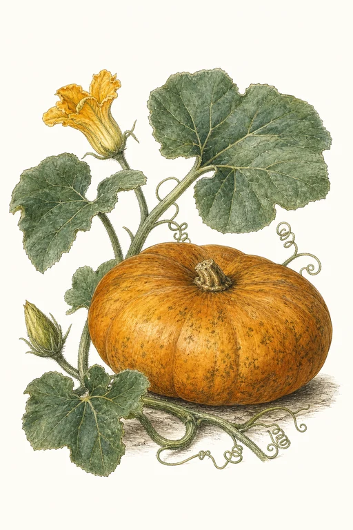 Botanical illustration of New England Pie