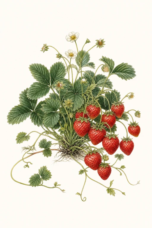 Botanical illustration of Quinault